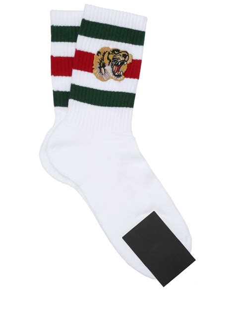 fake gucci socks tiger|farfetch tiger applique socks.